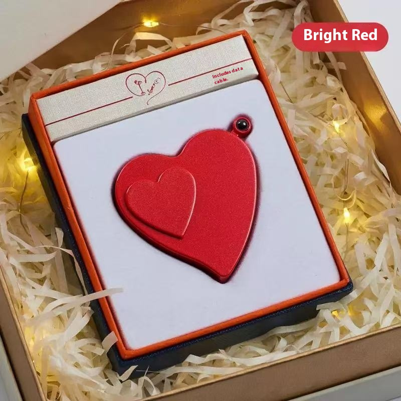 Heart Lighter 3-in-1: USB Rechargeable + LED Flashlight + Bottle Opener