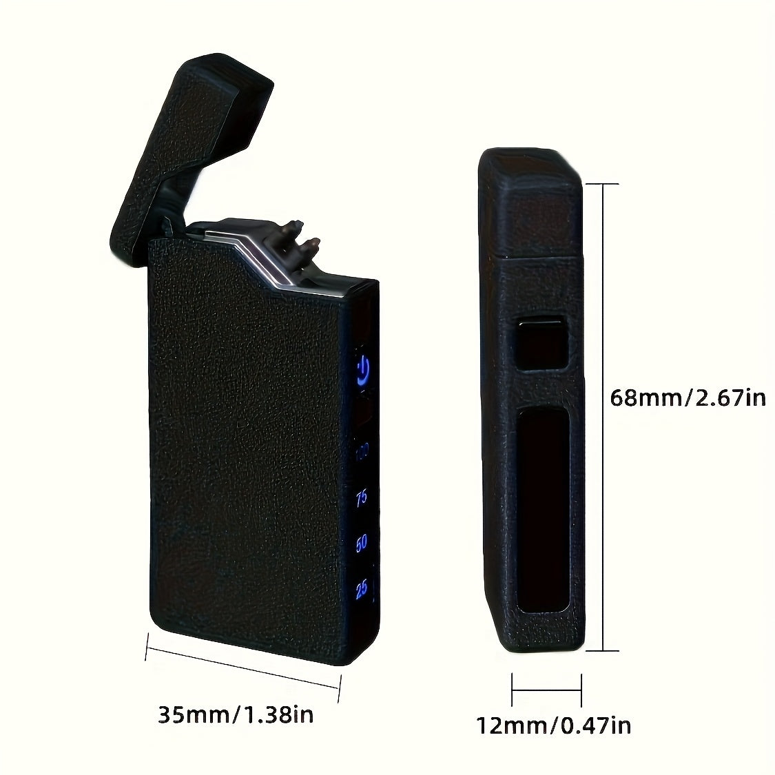 A Black Spade Ace Patterned Electronic Lighter, Windproof Lighter, Outdoor Lighter, Home Lighter