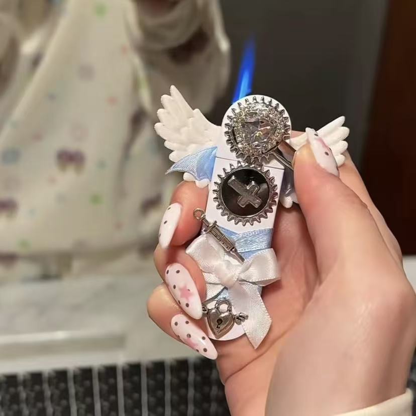 Handmade Angel Lighter&nbsp; Mini White