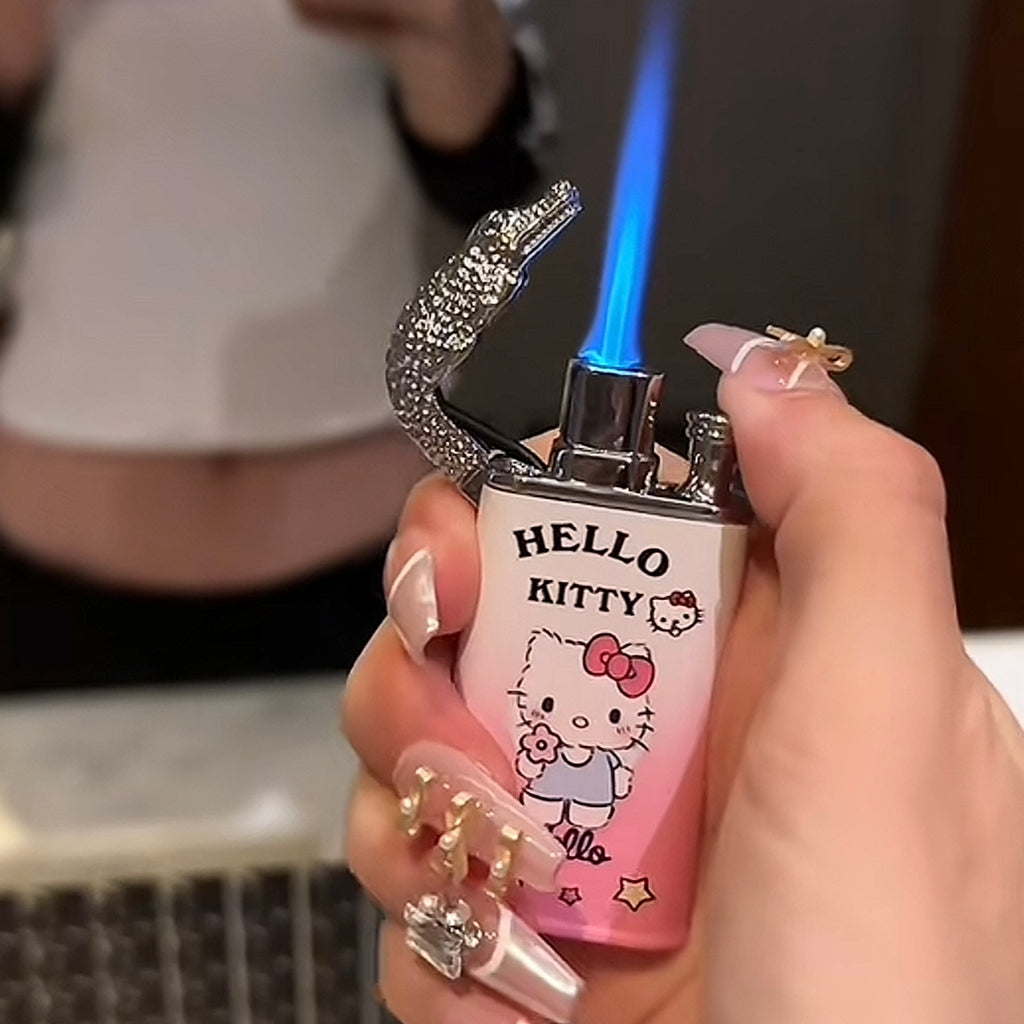 Cartoon-style Cute Double Flame Lighter - A Great Gift for Boyfriend or Girlfriend
