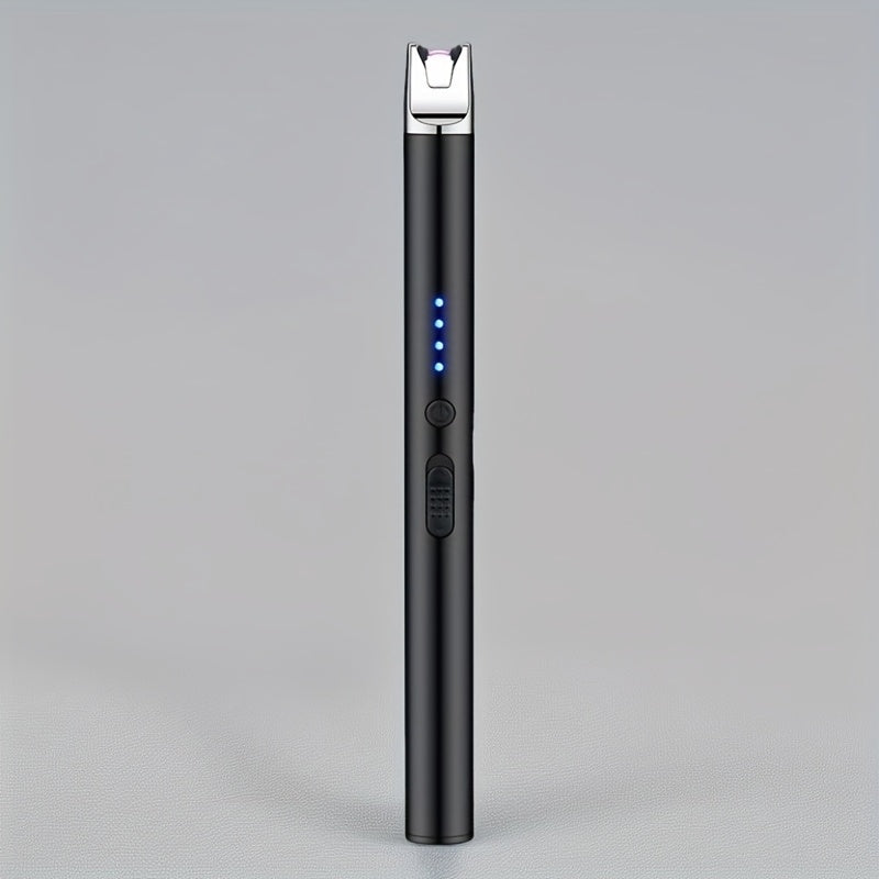 [Extended Candle Lighter] Rechargeable Arc Lighter | USB Electronic Lighter with LED Display | Outdoor Kitchen Tool for Candles, Gas Stoves, Camping, Barbecue