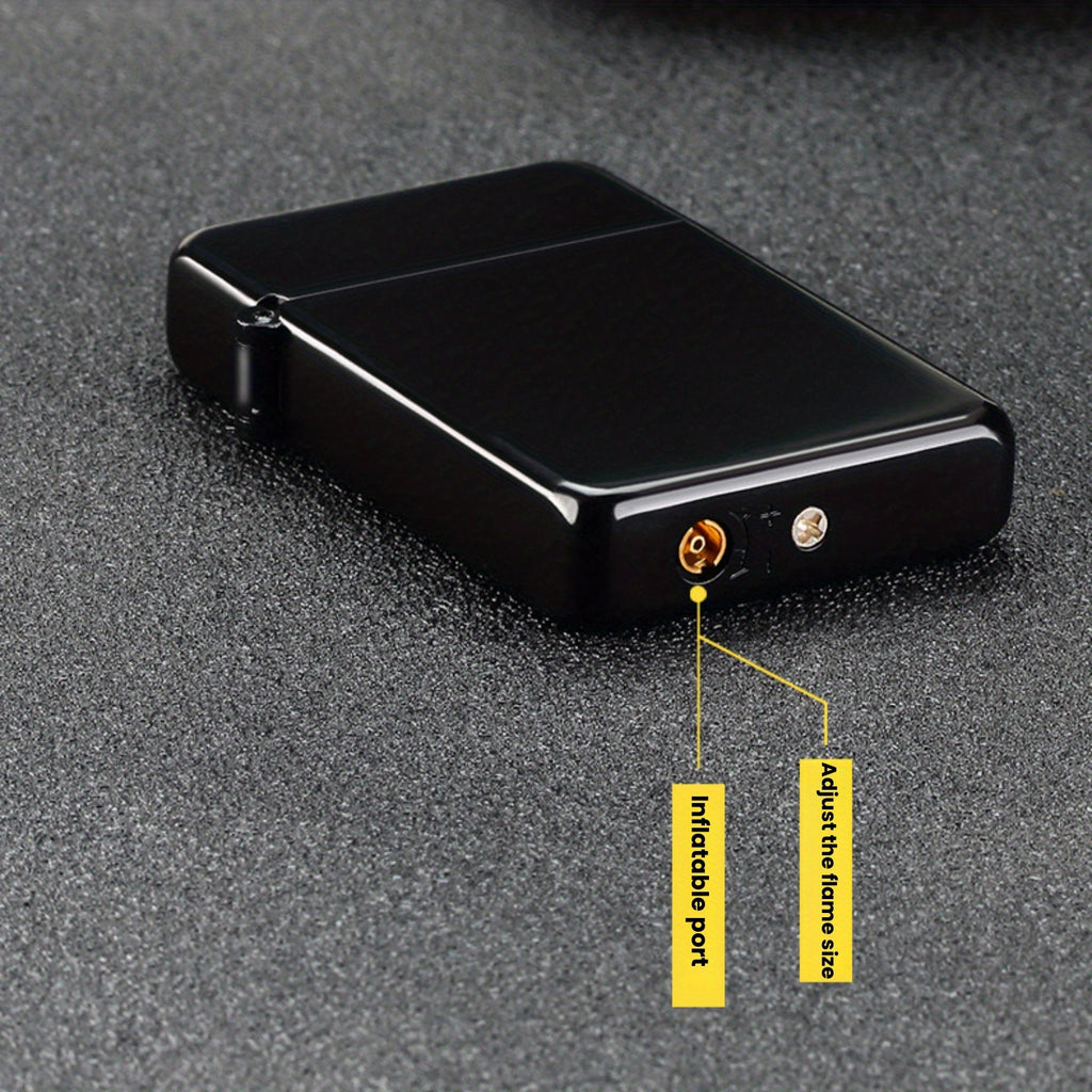 This Is a Metal Torch Lighter Designed for Outdoor Use, Featuring a Windproof Red Flame And a Stylish Dragon Pattern. It Operates on Butane Gas, Which Is Not Included, And Is Perfect for Camping And Bbqs. The Flame Is Adjustable, Without Battery