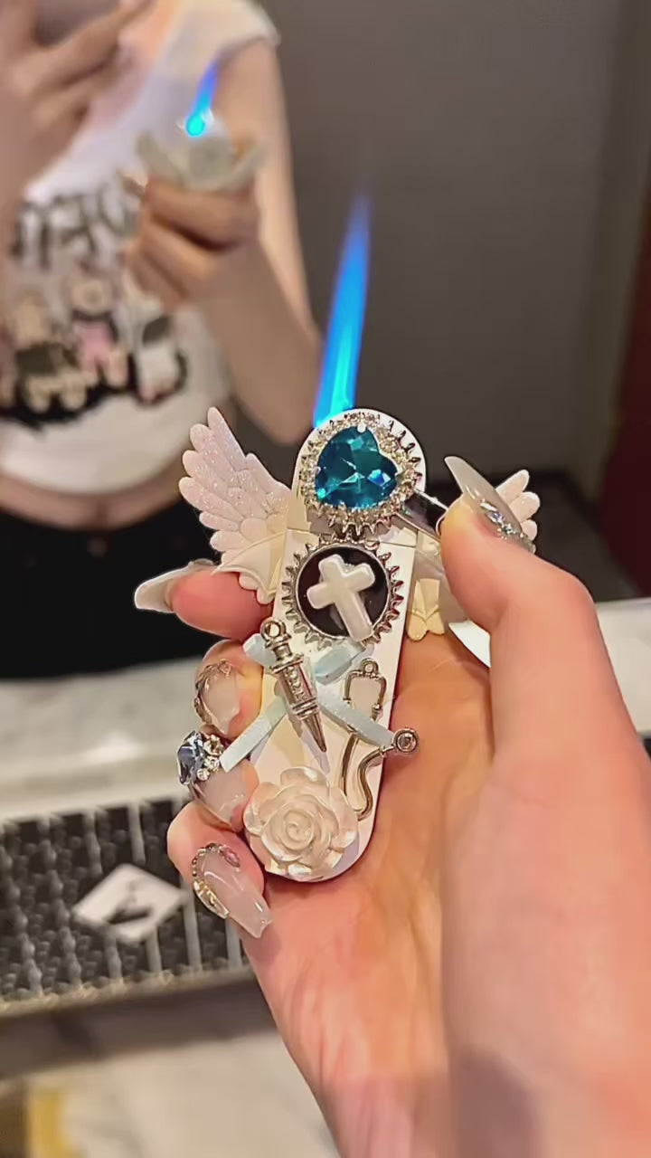 Handmade Angel Lighter&nbsp; Mini White